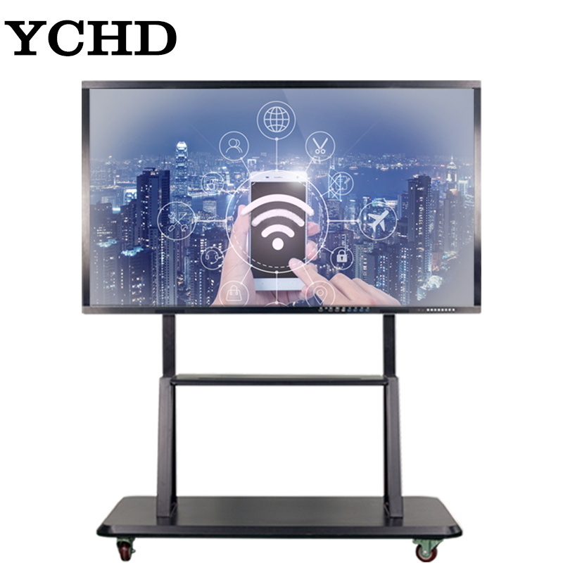 New arrivals YCHD 65 inch  lcd touch screen interactive flat panel whiteboard interactive smart board display support 20 points