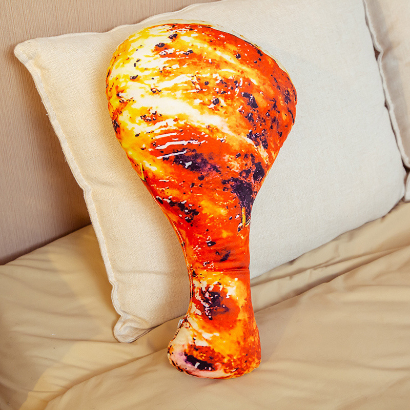 Creative imitation chicken leg pillow personalized lifelike food stuffed plush toy pet toy birthday gift