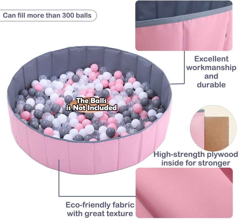 Wonder Space Easy To Wash Soft Ball Pool Pit Indoor Outdoor Kids Baby Fun Foam Pit Pool Play Pit Ball Pool Indoor