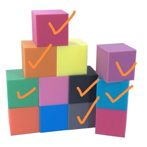 High Quality Custom Colorful Big Polyurethane Foam Blocks Trampoline Foam Pit Cubes