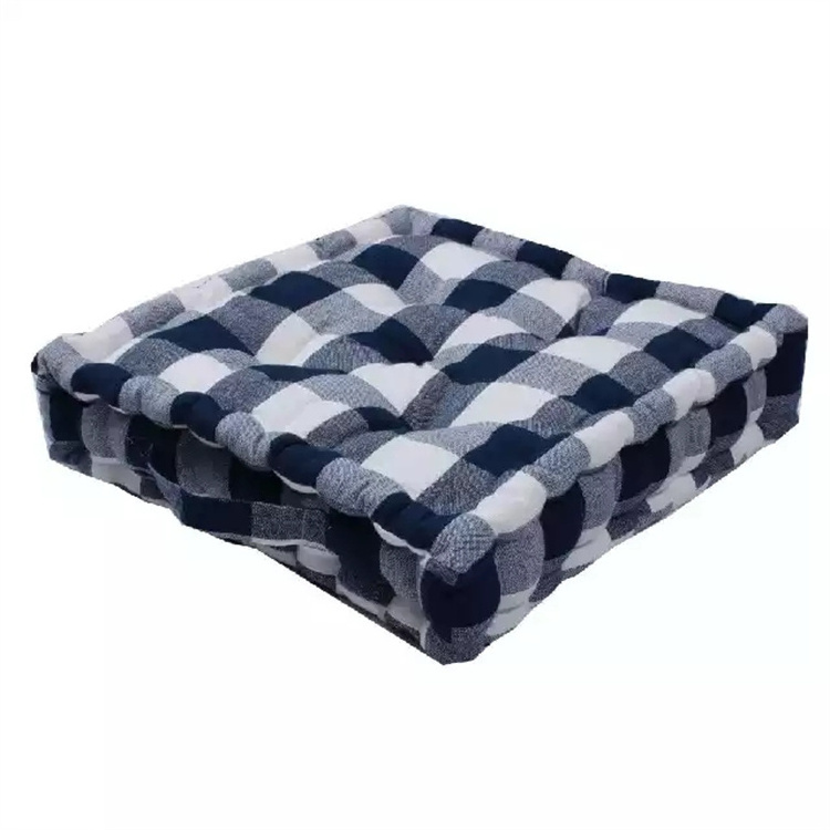 100% Cotton Outdoor Box Cushions Foam Insert Bench Seat Organic Digital Printing Box Cushions