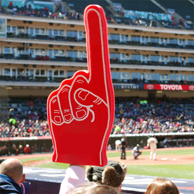 Custom Professional Big Eva/Sponge Foam Cheering No Minimum Foam Hand Number One Fan Finger With Logo Printing