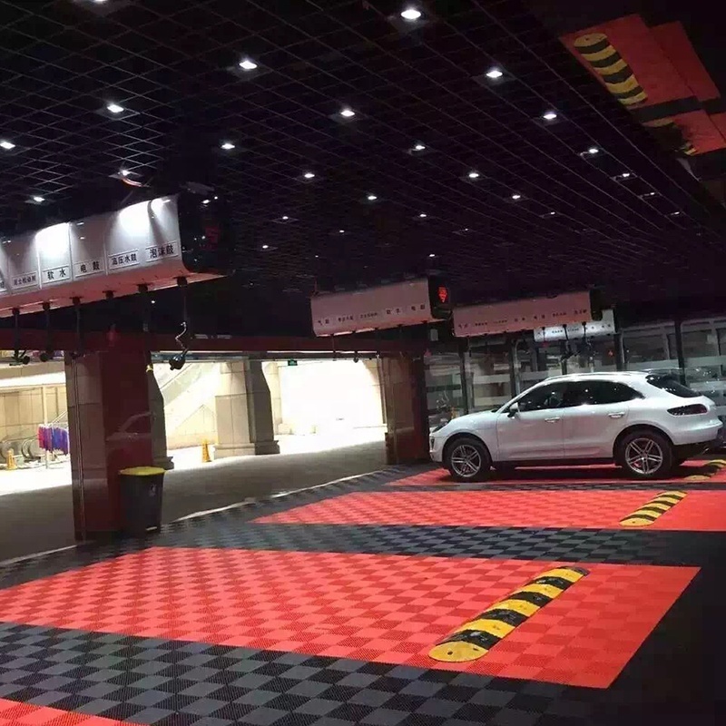 Alfombras de suelo de garaje de plastico para detalles de de baldosas de garaje entrelazadas rigidas y modulares