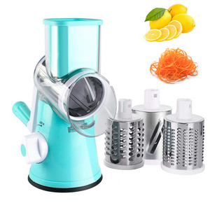 Multifunction Kitchen Tools 3 in 1 Food Chopper Manual Slicer Grinder Cheese Shredder Veggie Chopper Rotary Cheese Grater