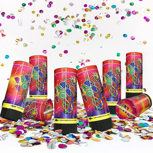 Ychon Colorful Confetti Poppers Cannons Graduation Anniversary Christmas New Year's Fun Party Supplies for Wedding Birthday 