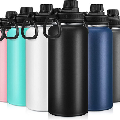 32oz Sports Water Bottle Insulated Stainless Steel Water Flasks Wide Mouth Metal Canteen with Leak Proof Lid