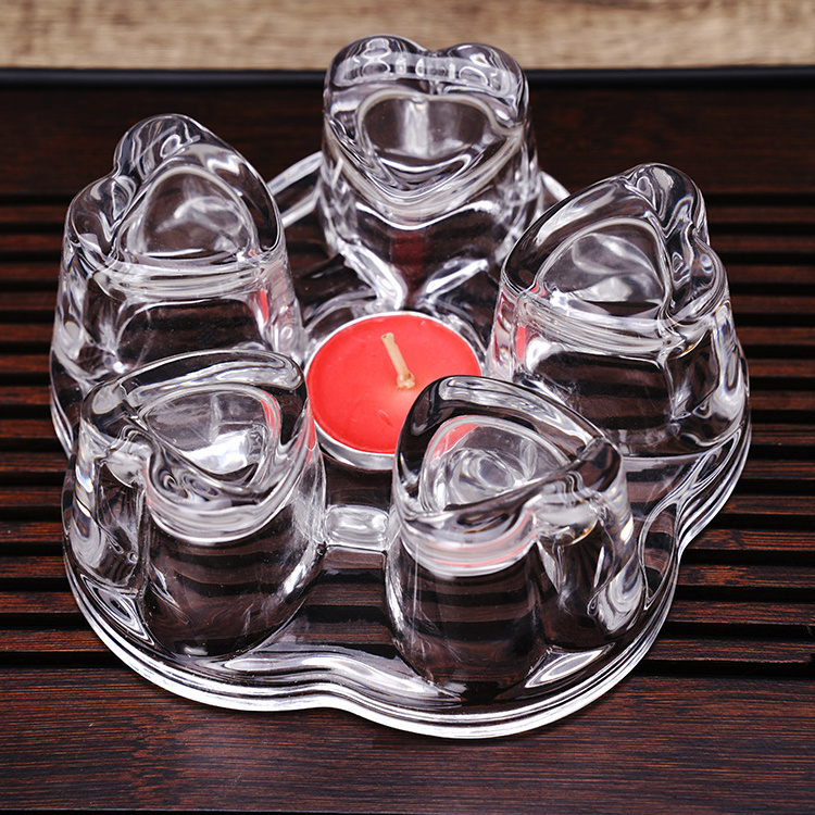 Custom Logo 600ML Glass Tea Pot With Infuser Glass Tea Pot Heat Resistant Glass Tea Pot Set