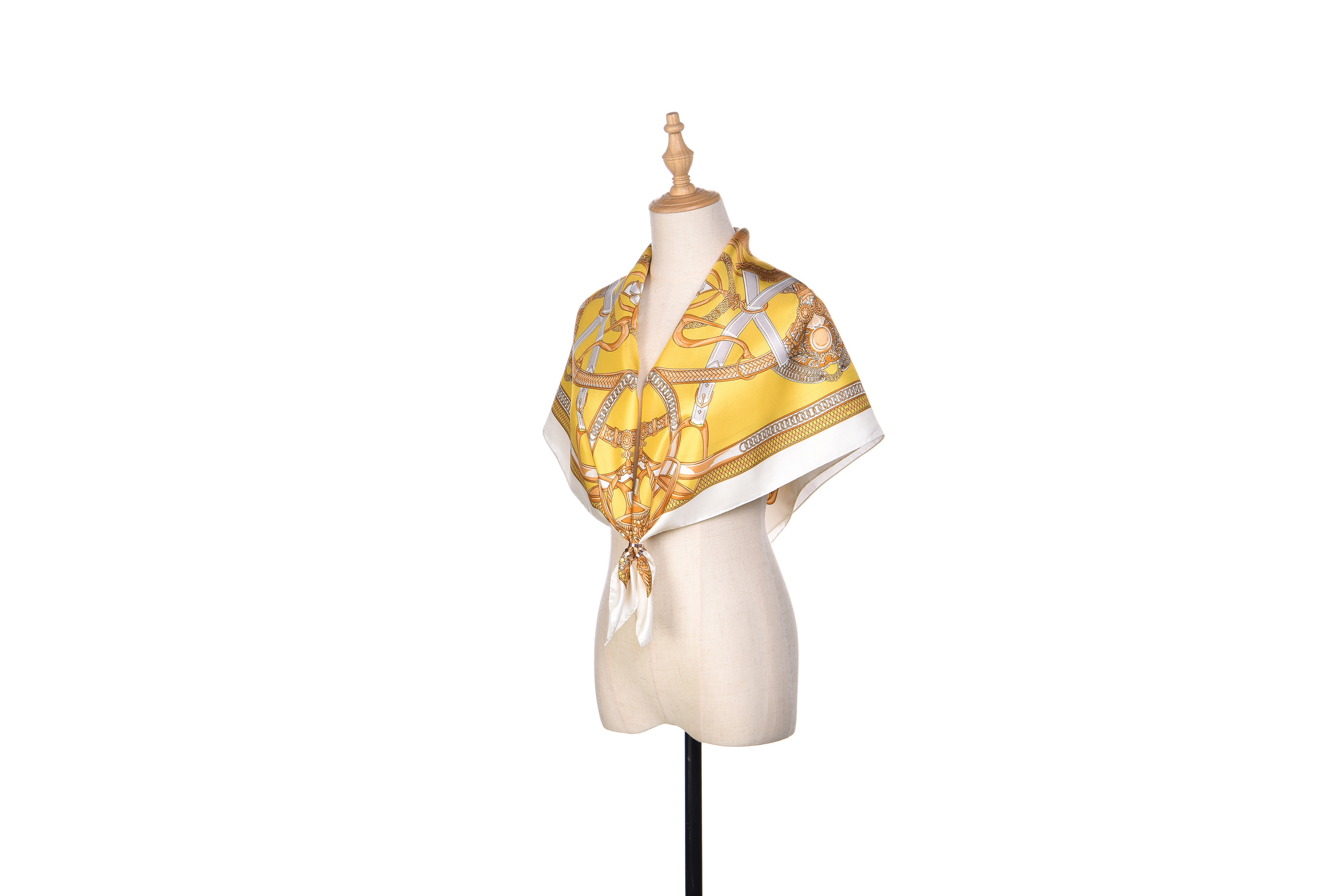 model of silk scarf