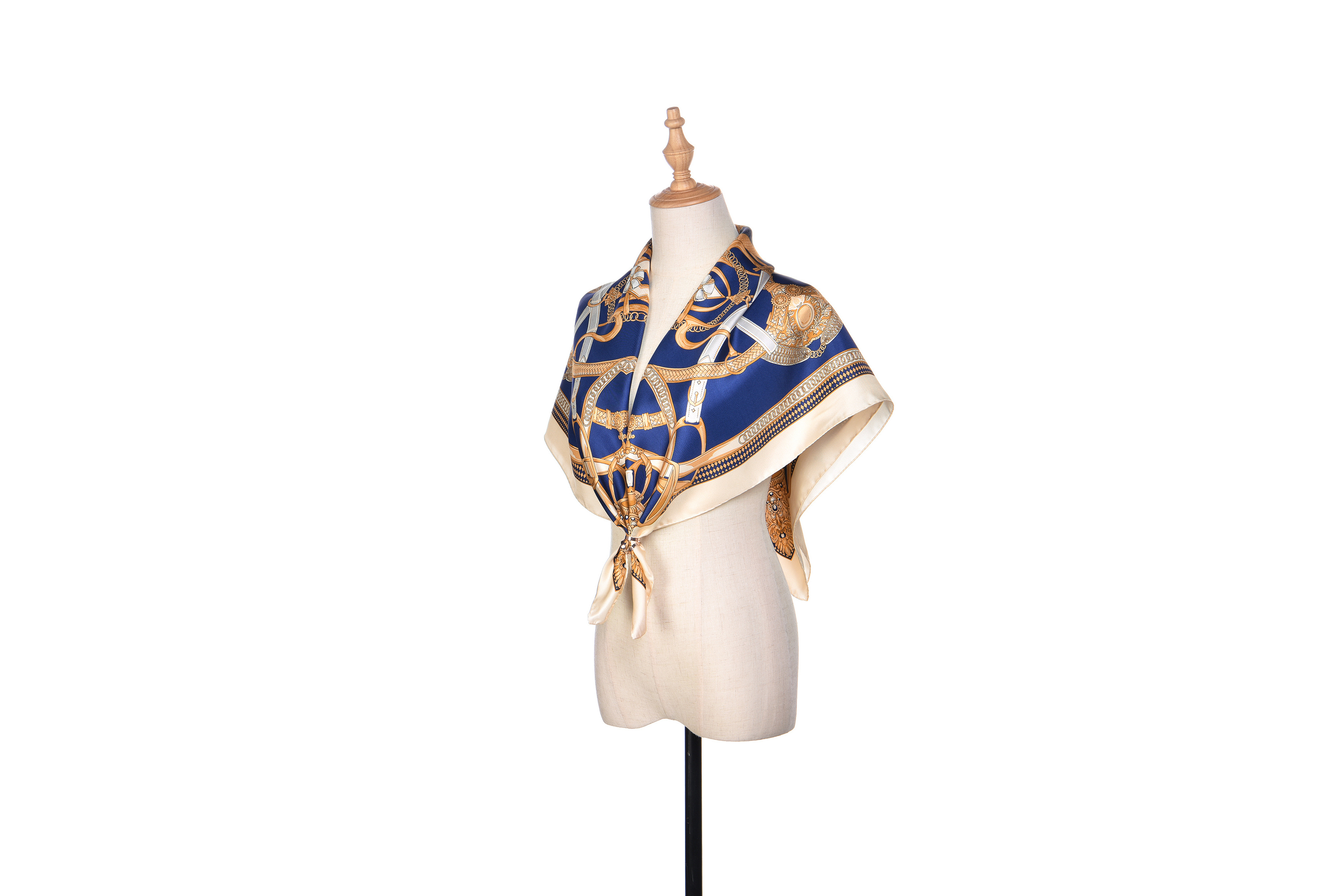 model of silk scarf