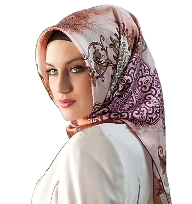 Cheapest price on satin turkish muslim hijab scarf