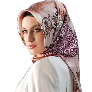 Cheapest price on satin turkish muslim hijab scarf