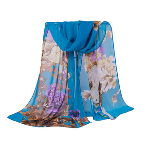 Printed chiffon georgette stole shawl scarf, shawl and scarf