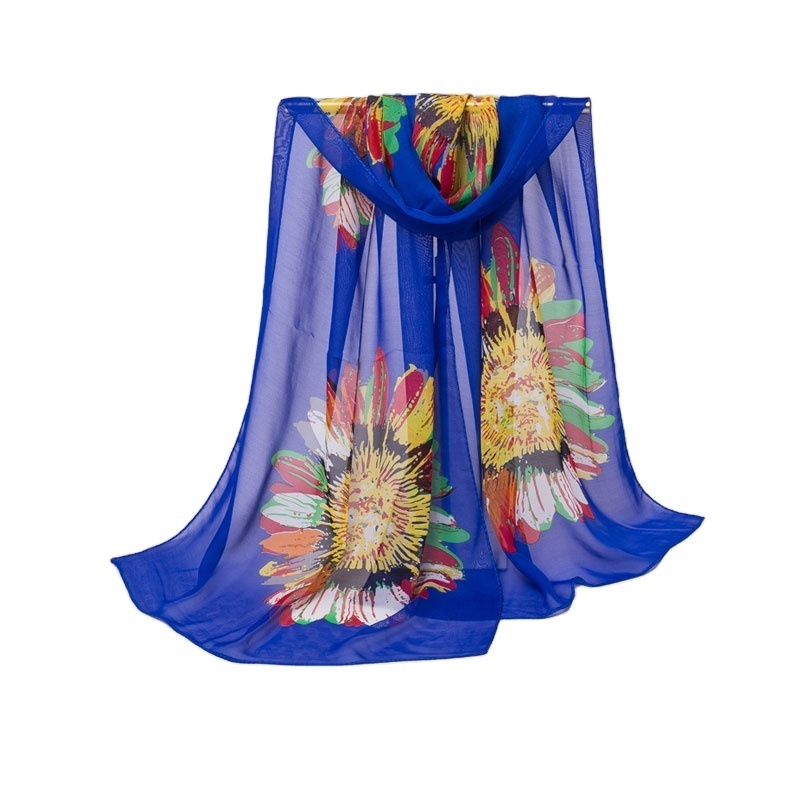 Printed chiffon georgette stole shawl scarf, shawl and scarf