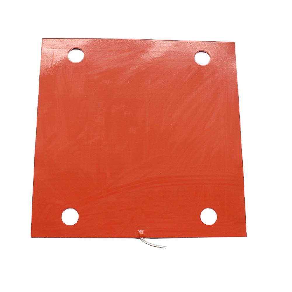 24v 12v 110v 220v 200 degree industrial flexible silicone rubber heating pad plate heater with thermostat