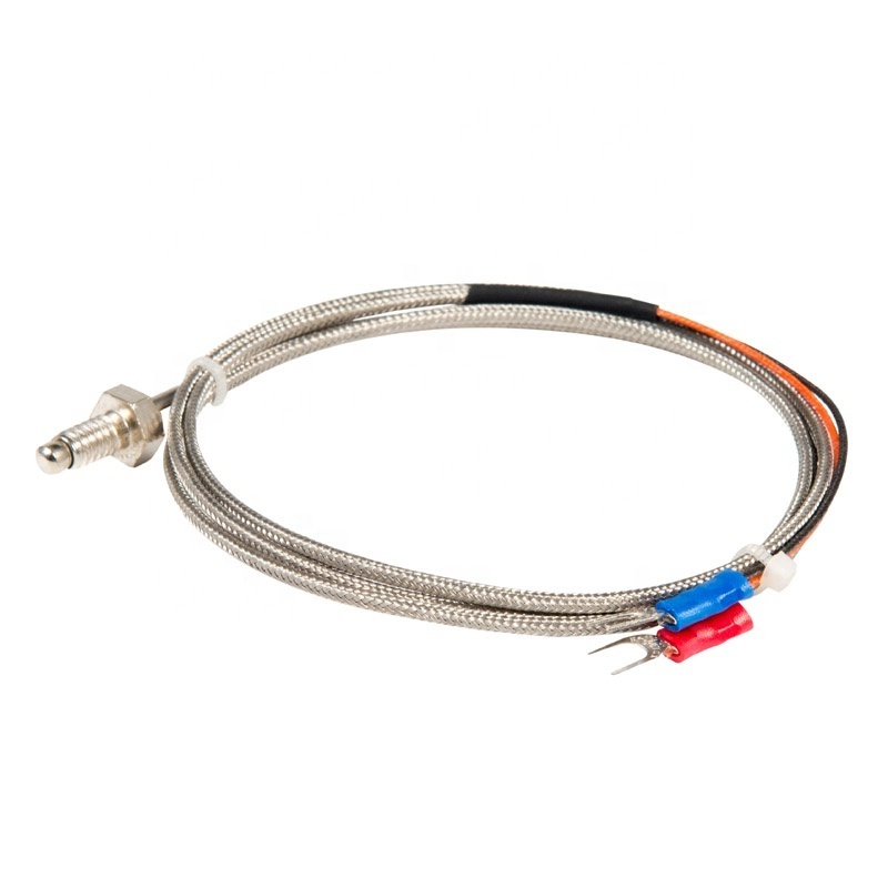 hongtai Hot Sale 3 Wire Pt100 Screw Rtd Thermocouple Sensor Simple Thermocouple