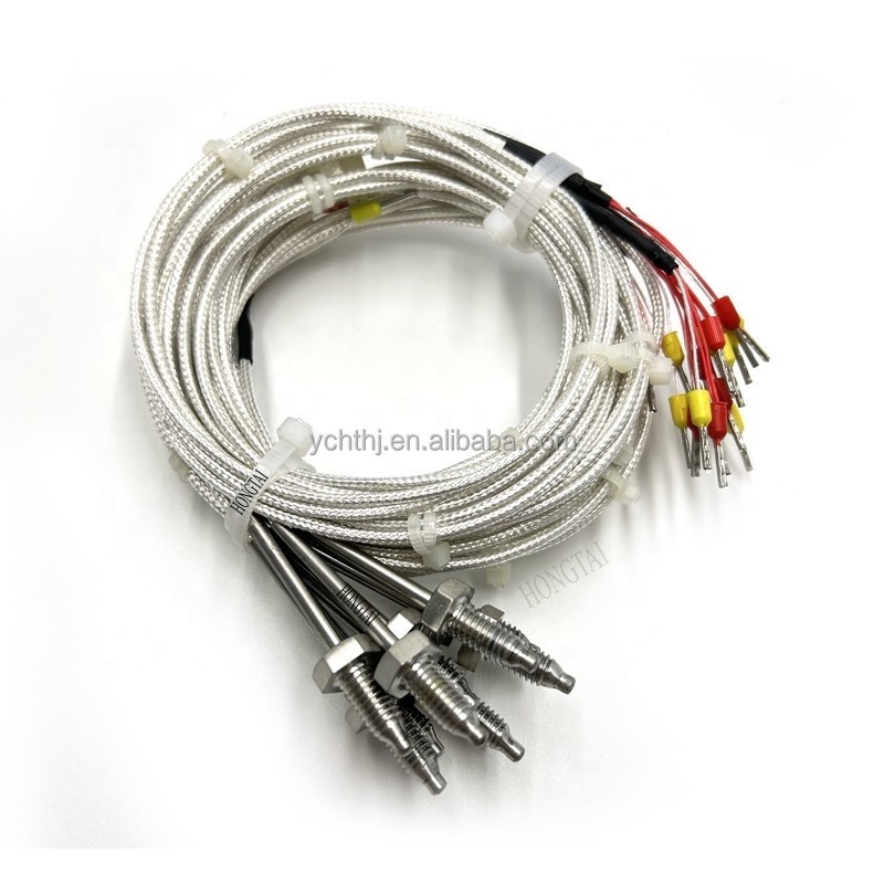 K-Type Thermocouple Screw Temperature Sensor 2 Wire Pt100 M6 M8 Thermocouple