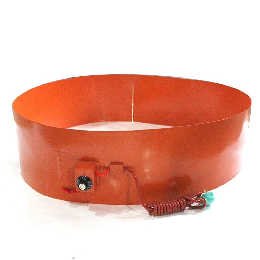 12V 110V 120V 55 Gallon Flexible Silicone Rubber Oil Drum Barrel Heater