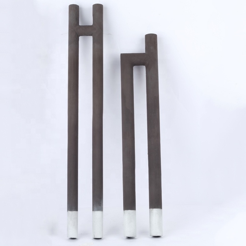 U W I High temperature spiral rod type sic heater silicon carbide heating element for furnace