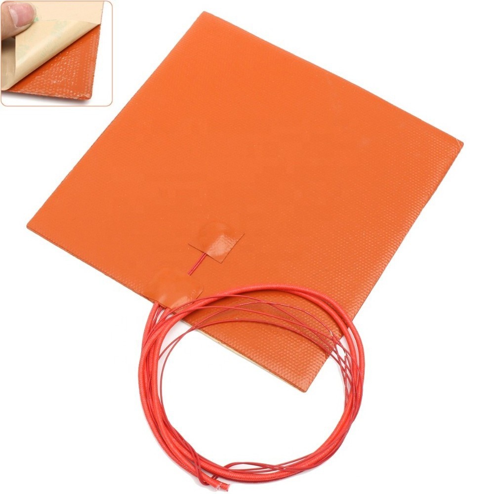 24v silicone rubber battery heating silicone rubber 3d printer pad heater