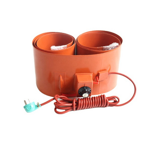 230v 3000w Flexible band barrel silicone rubber heater for water oil metal drum