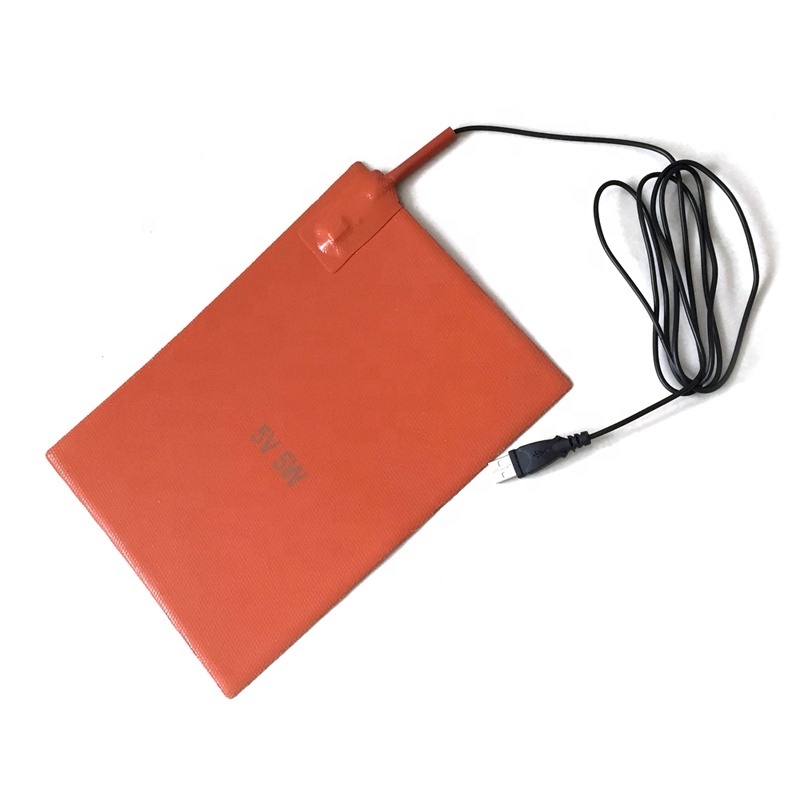 24v silicone rubber battery heating silicone rubber 3d printer pad heater