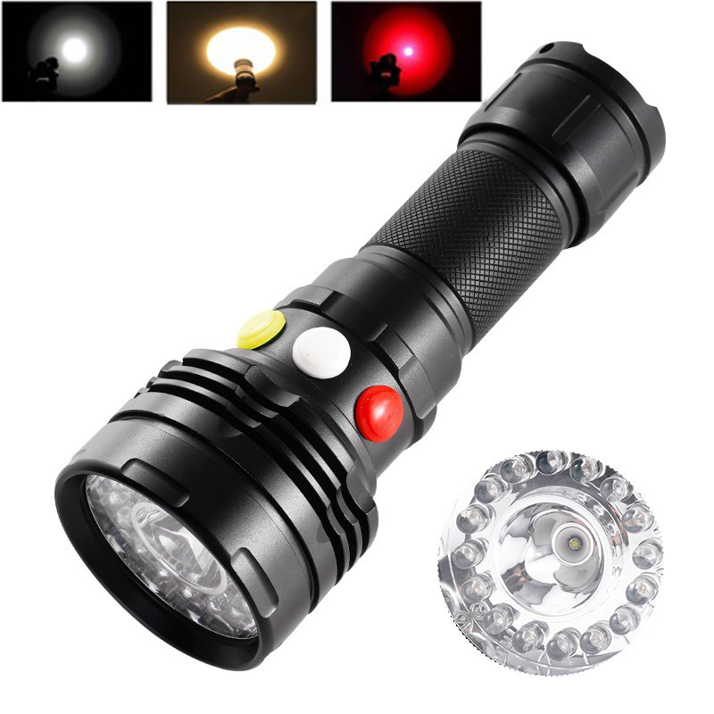 Handheld Aluminum Magnet Base Tri Colour Torch Flashing Railway Signal Batary for railways