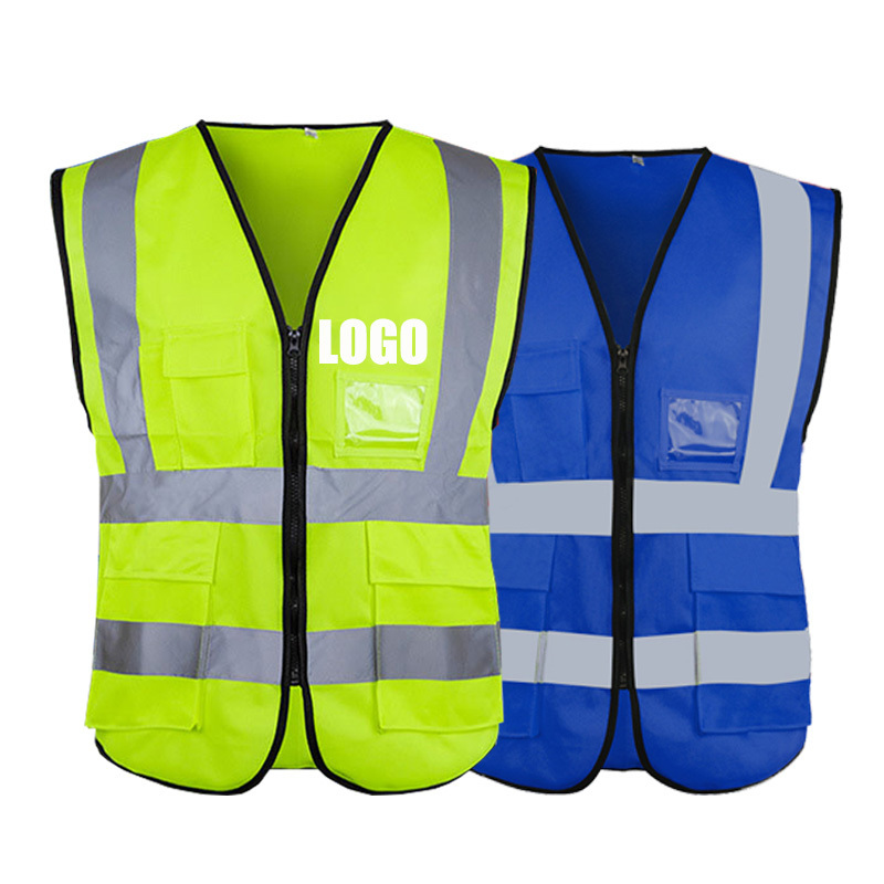 Factory Make to order Logo Printed Safety Construction Cotton Motorcycle Running China Riding Tribe Mesh Reflective Vest