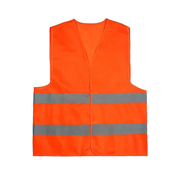 Hot in China Safety Workwear yellow Orange OEM Customized Logo Fabric Reflective Vests