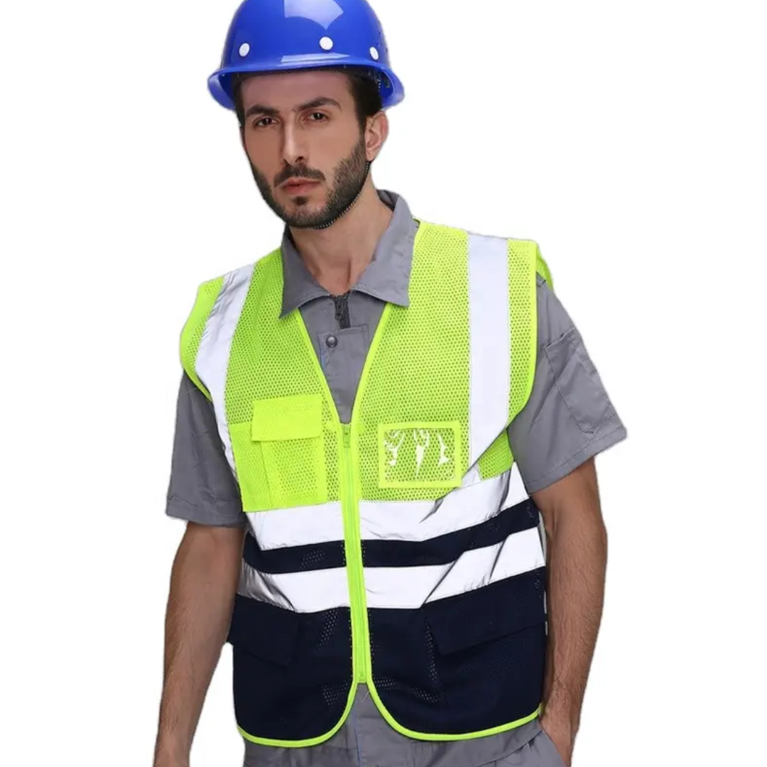 Customized Logo Construction Working Remote Industrial Reflective Safety Vest