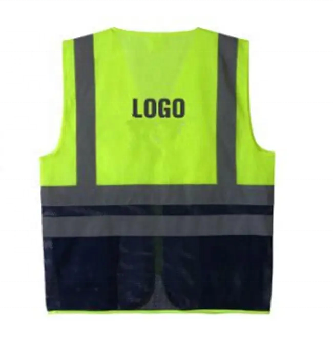 Customized Logo Construction Working Remote Industrial Reflective Safety Vest