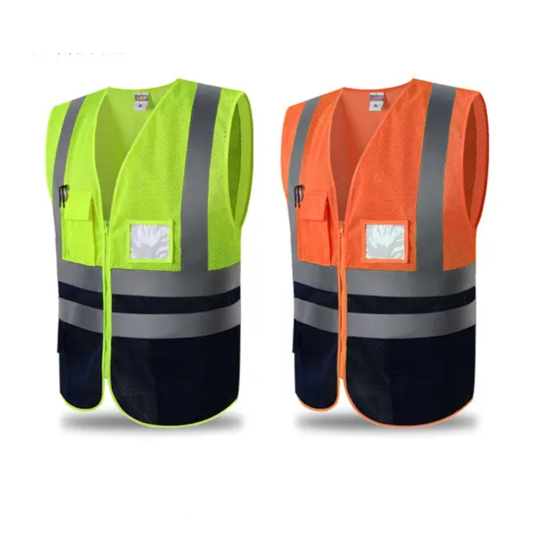 Customized Logo Construction Working Remote Industrial Reflective Safety Vest