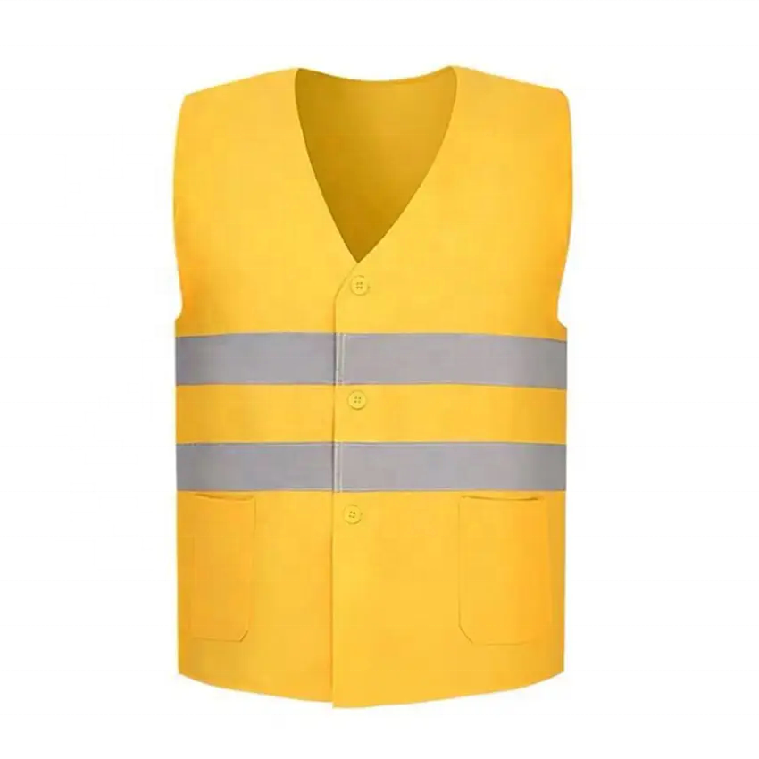 Fashional Design high visibility adjustable safety vest For Construction reflective vest