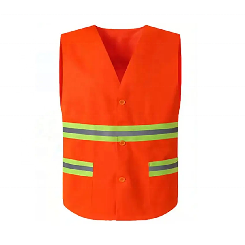 Fashional Design high visibility adjustable safety vest For Construction reflective vest