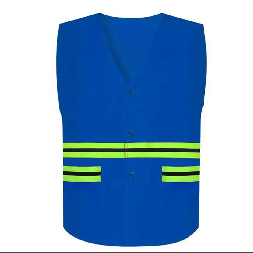 Fashional Design high visibility adjustable safety vest For Construction reflective vest