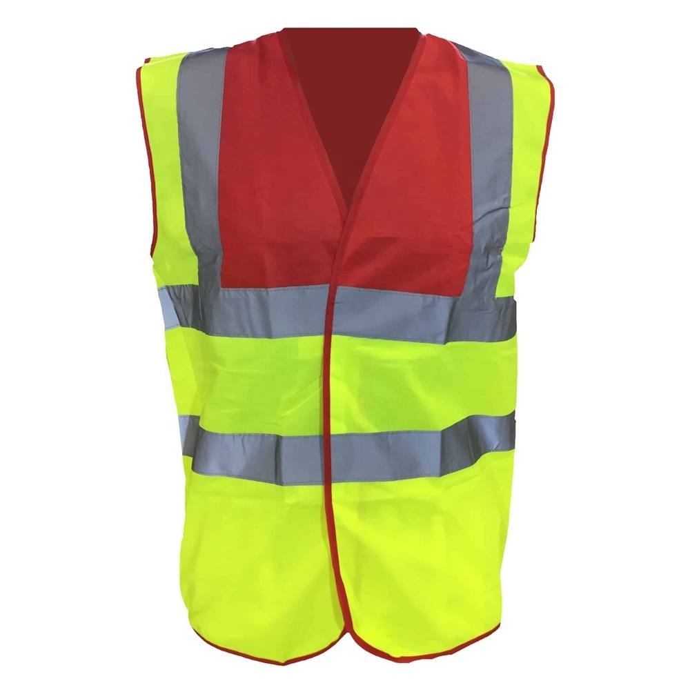 PINK & YELLOW HI VIS PREMIUM REFLECTIVE WAISTCOAT VEST