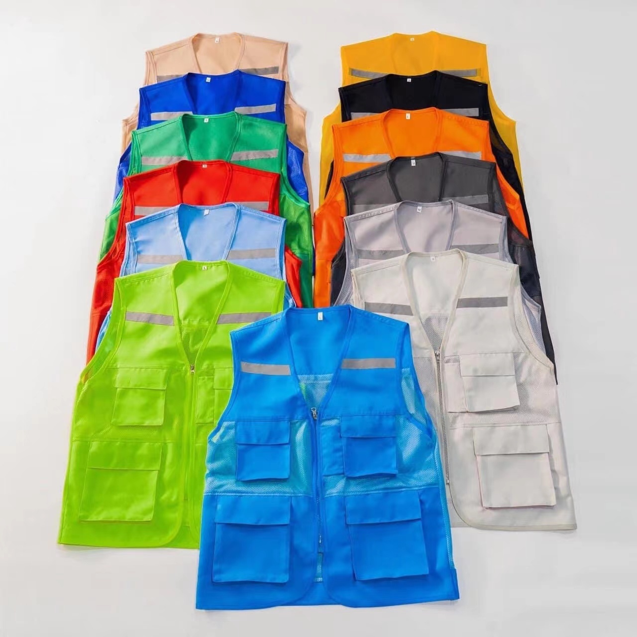 Reflective Safety Clothing Reflective Vest Construction Jacket High Visibility Strip Hi Vis Work Security Safety Vest