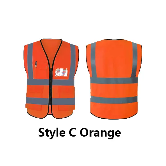 Manufacturer High Quality Engineer Warning Reflector Vest 120GSM Hi-Vis Safety Reflective Vest