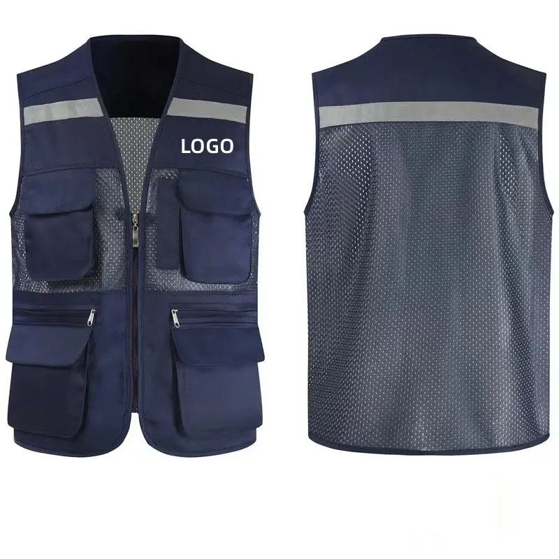 Wholesale Custom Hi Vis Work Uniform Reflective Safety Clothing Worker Construction Transport Reflective Vest