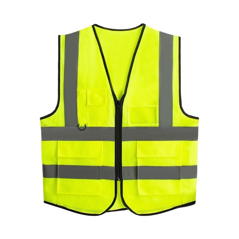 Green Reflective Vest Sleeveless Tops Traffic Running Safety Reflector with Reflective