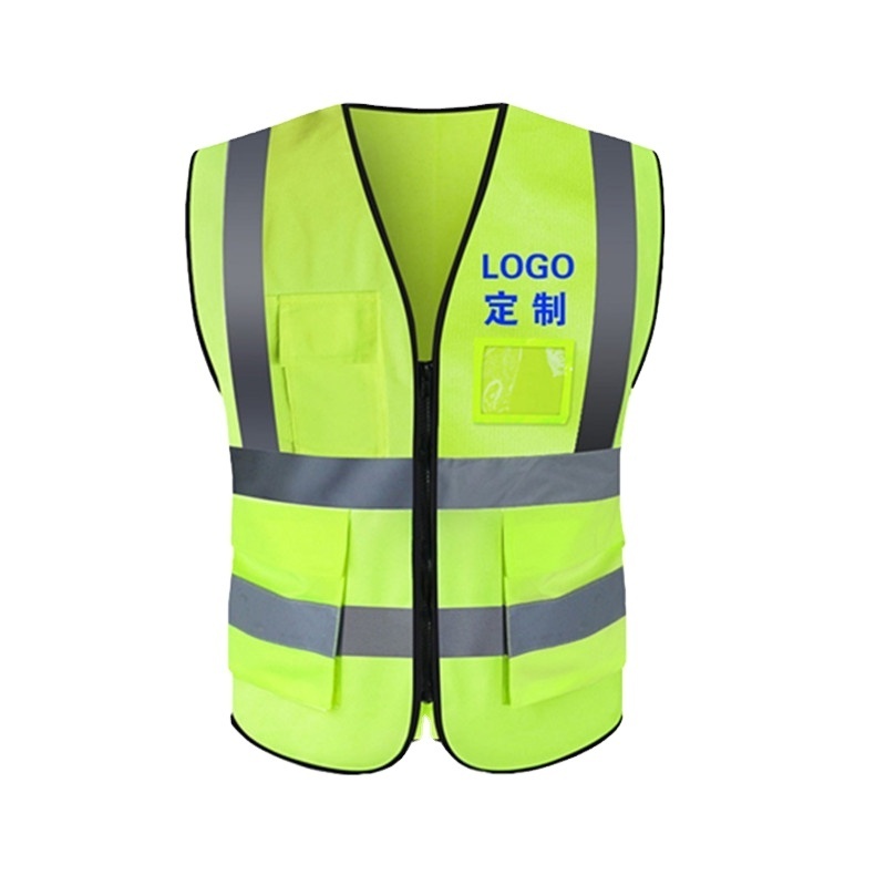 2022 Safety Vest work High Visible Pocket Security Reflective protective vest