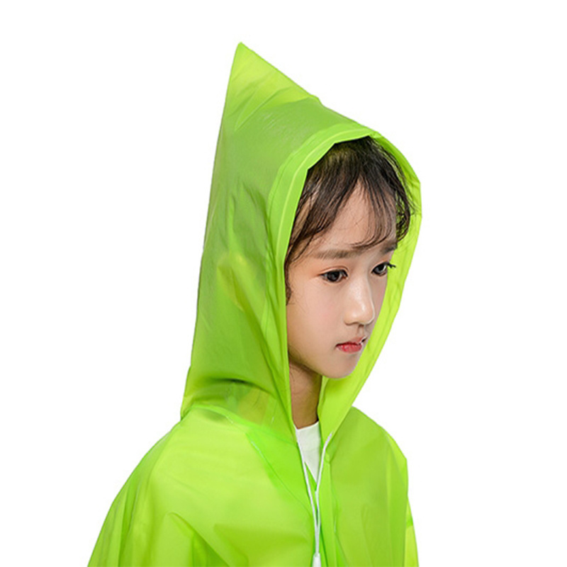 Fashion EVA Children Raincoat Thickened Waterproof Rain Coat Kids Clear Transparent Tour Waterproof Rainwear Suit