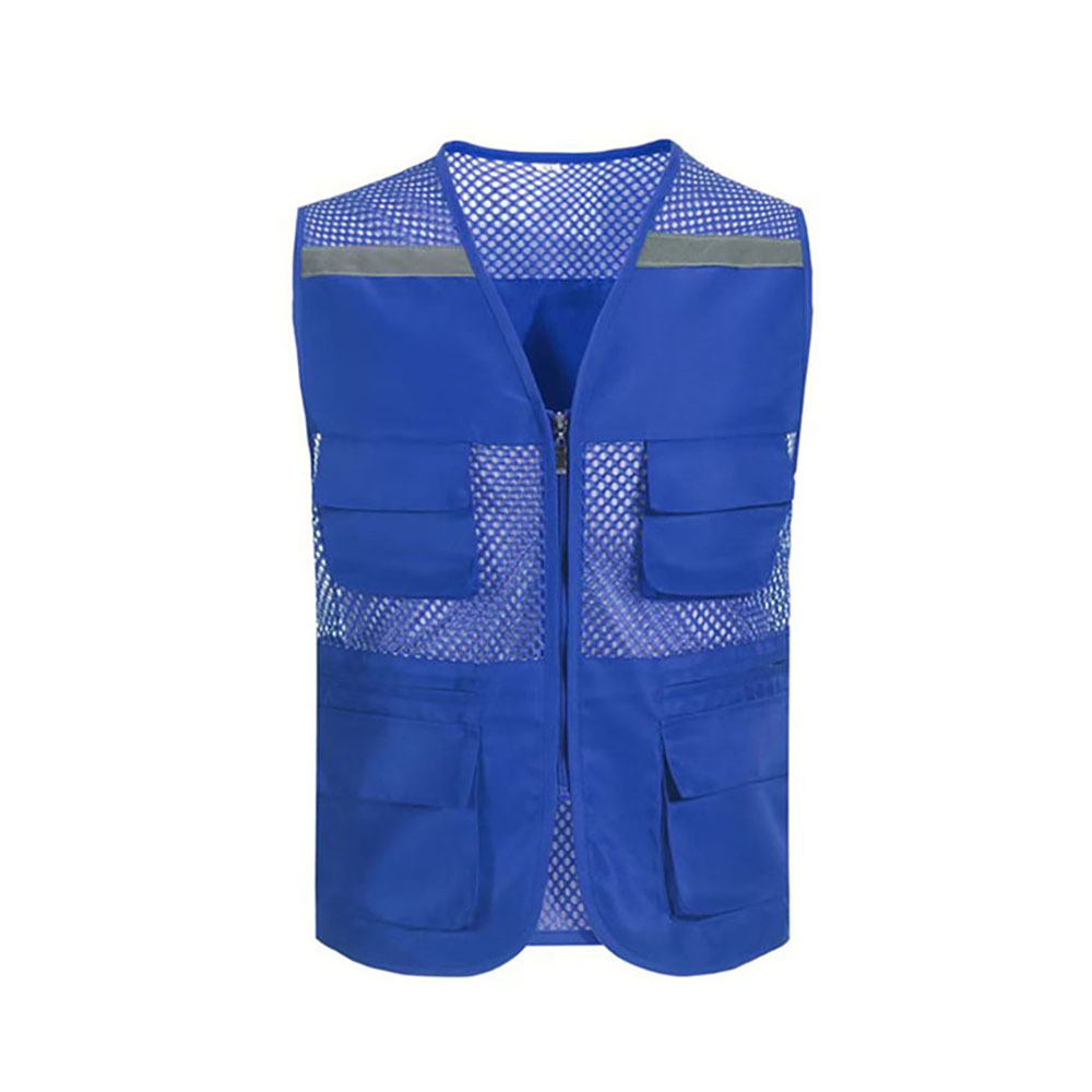 Hot sale royal blue safety life jacket reflective saftey vests