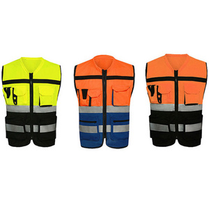 Factory custom safety vest for motorcycle safety vest jackets vest logo