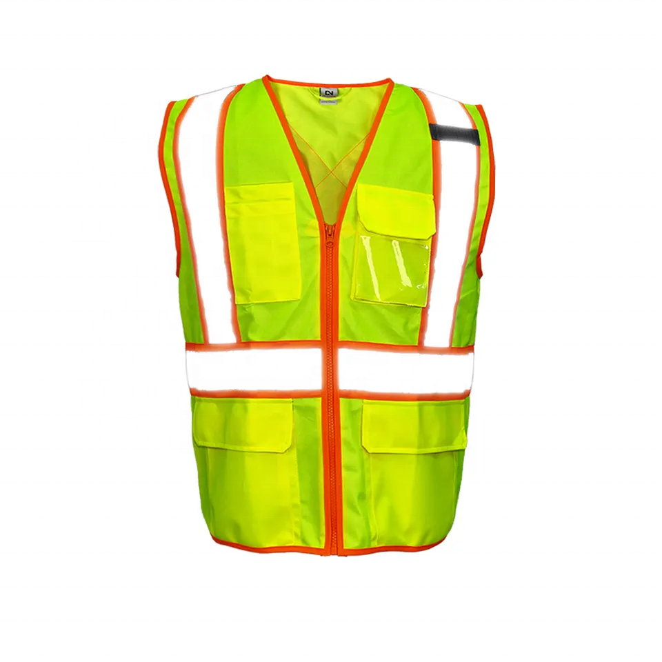 Hi-viz Security Uniform Reflector Tape Security Vests Safety Reflective Vest With Logo