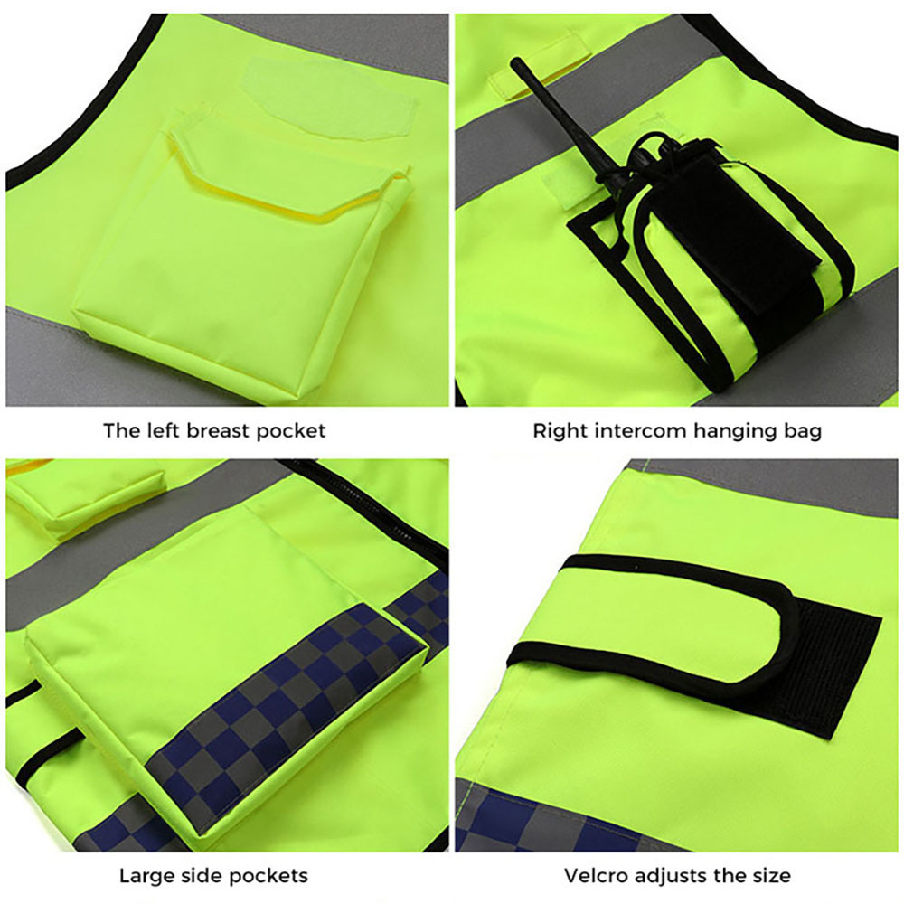 Custom Reflective Vest Construction Traffic Warehouse High Security Protection Waistcoat Workwear