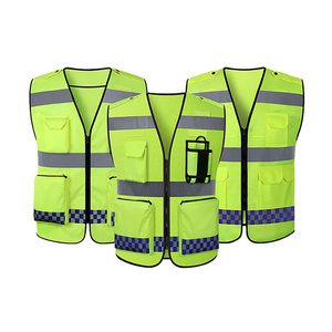 Custom Reflective Vest Construction Traffic Warehouse High Security Protection Waistcoat Workwear