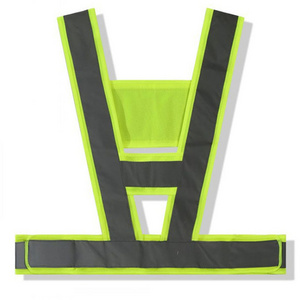 High Visibility Flashing LED Safety Vest Reflective Breathable Belt Traffic Vest for Runners Workers Jogging Biking Night