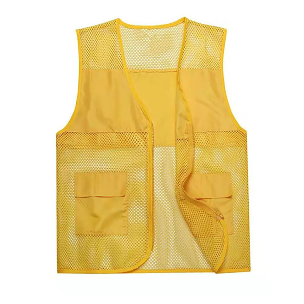 Customized hivis bicycle safety reflective vest with pockets for men