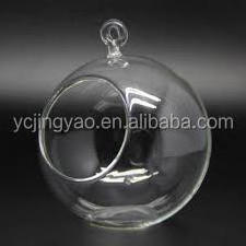 Hanging Glass Globe Tealight Candle Holder