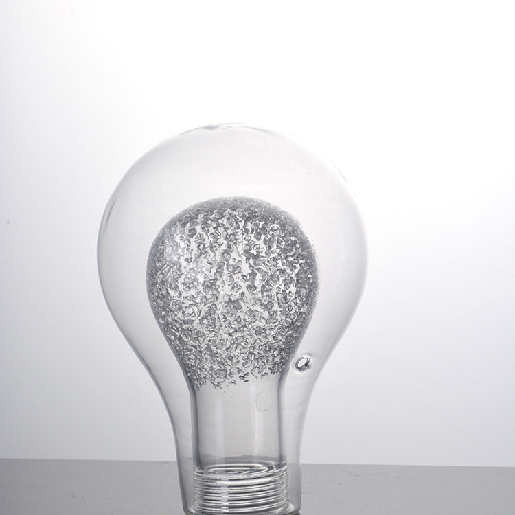 Wholesale Customized Bottle Bulb Shape DIY Lamp Cover Indoor Ceiling Table Lights Glass Light Shade